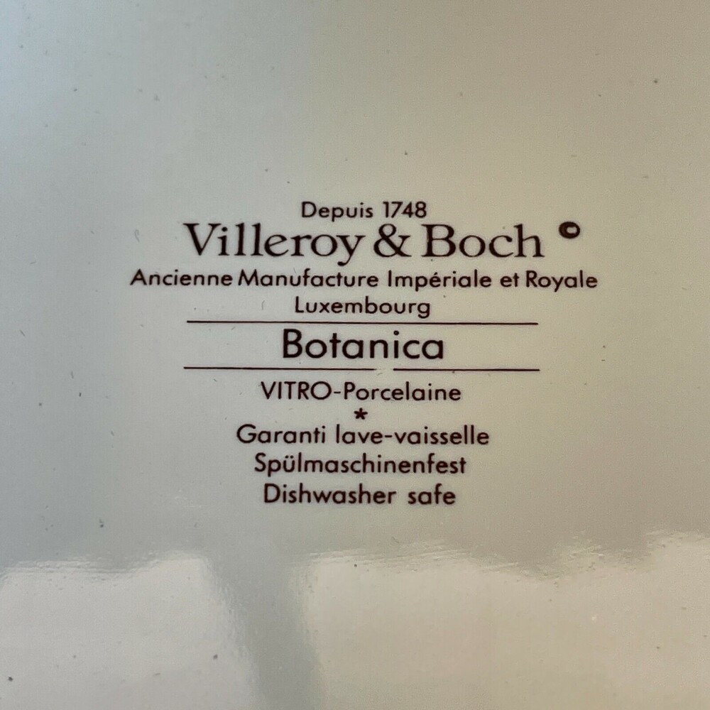 Villeroy & Boch Botanica Chrysanthemum Parthenium Serving Plate Handles 10 3/8" - Picture 6 of 6